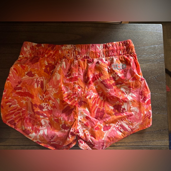 STIO Vibrant Orange Patterned Women's quick dry Shorts - Picture 5 of 5